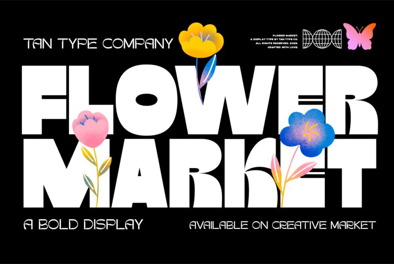 TAN FLOWER MARKET Font
