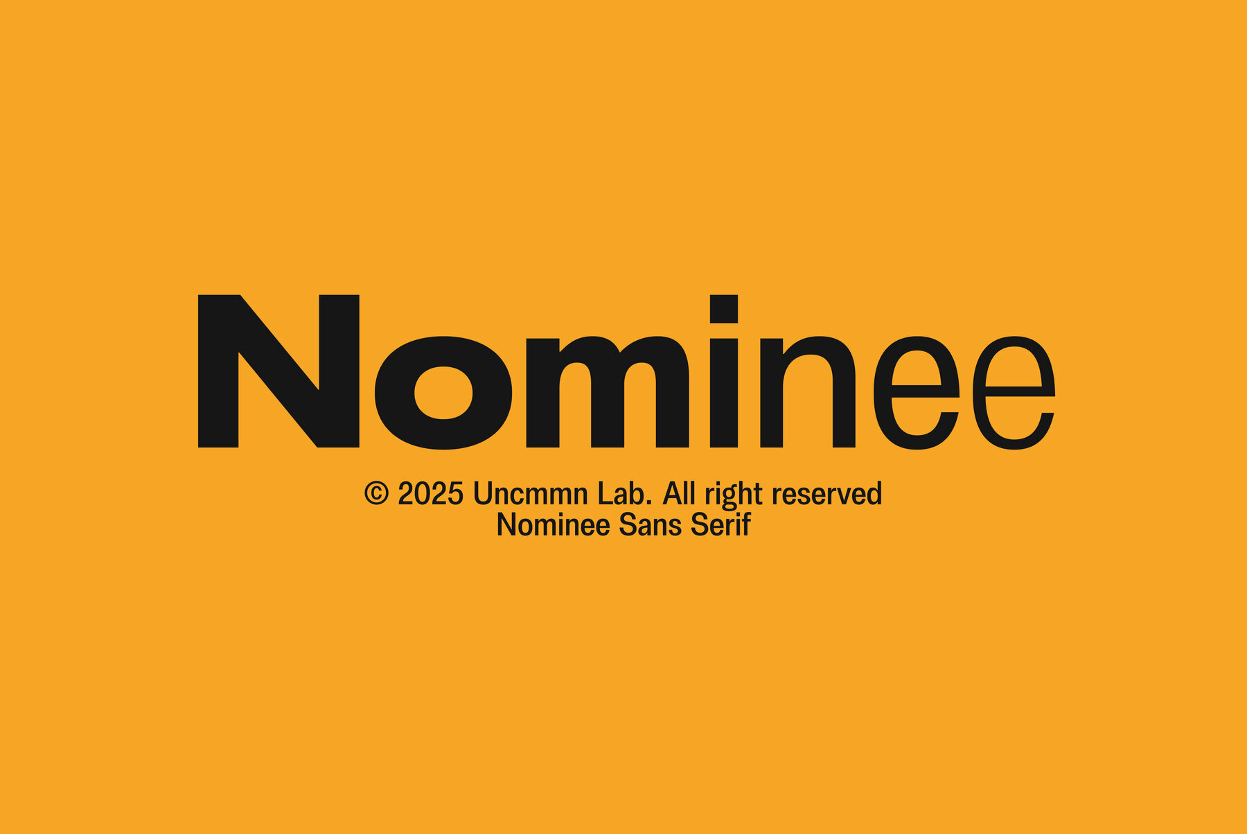 UNCMMN Nominee 1