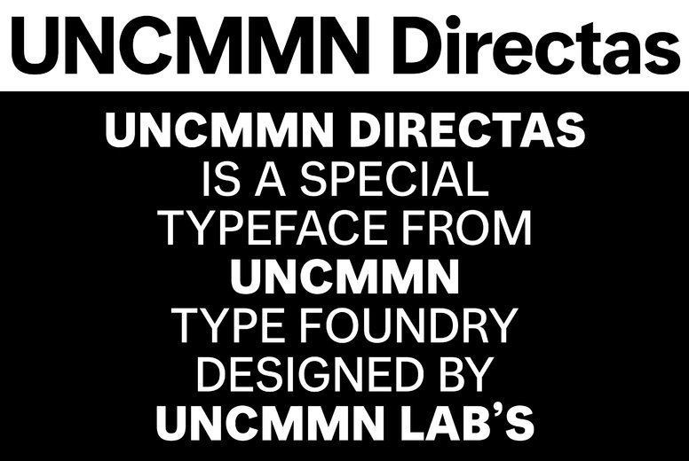 UNCMMN Directas Font