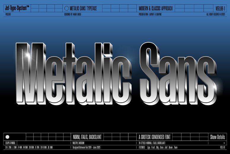 Metalic Sans Font