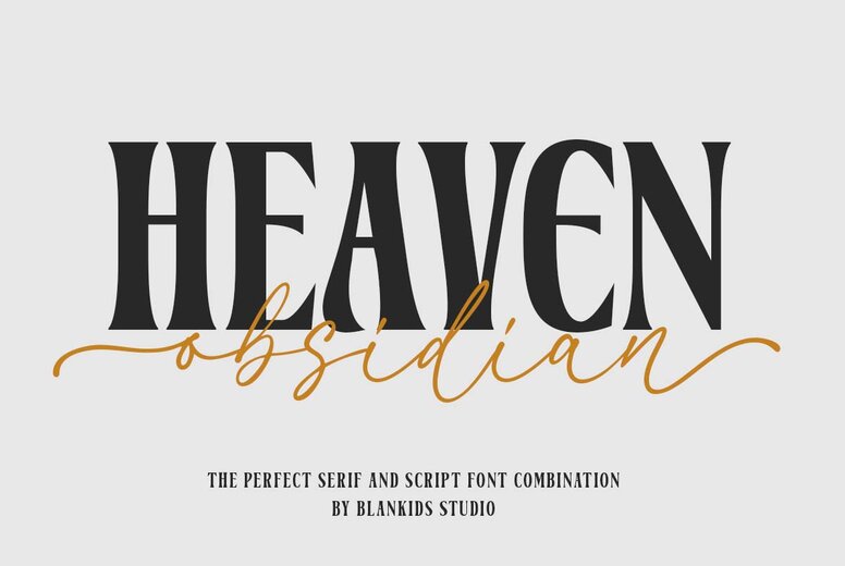Heaven Obsidian Font
