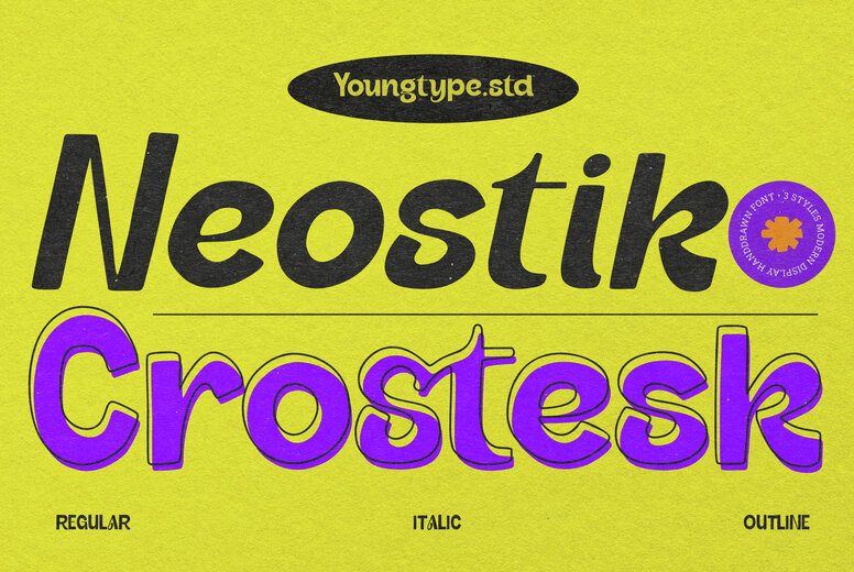 Neostick Crostesk Font