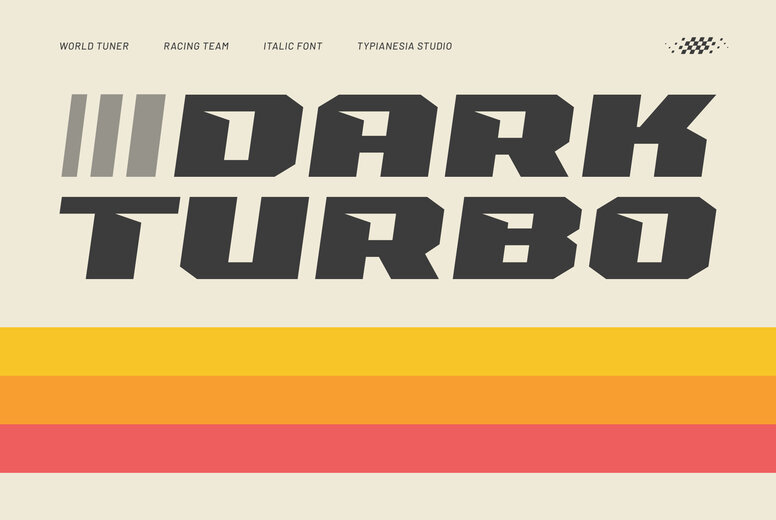 Dark Turbo Font