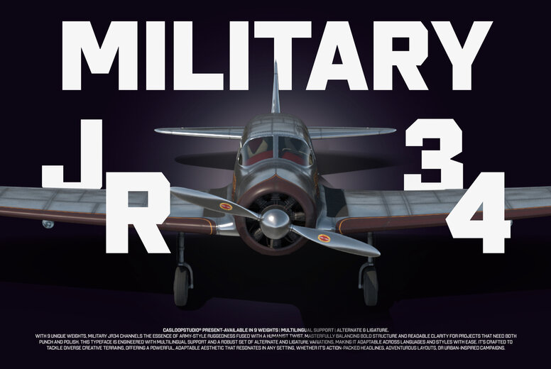 Military JR 34 Font