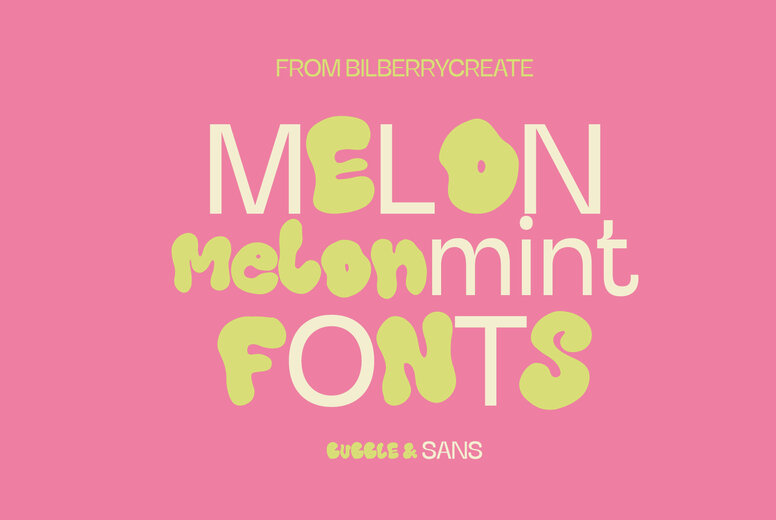 Melon Mint Fresh Duo Font
