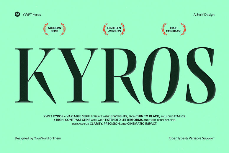 YWFT Kyros Font