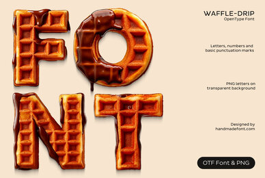 Waffle Drip SVG