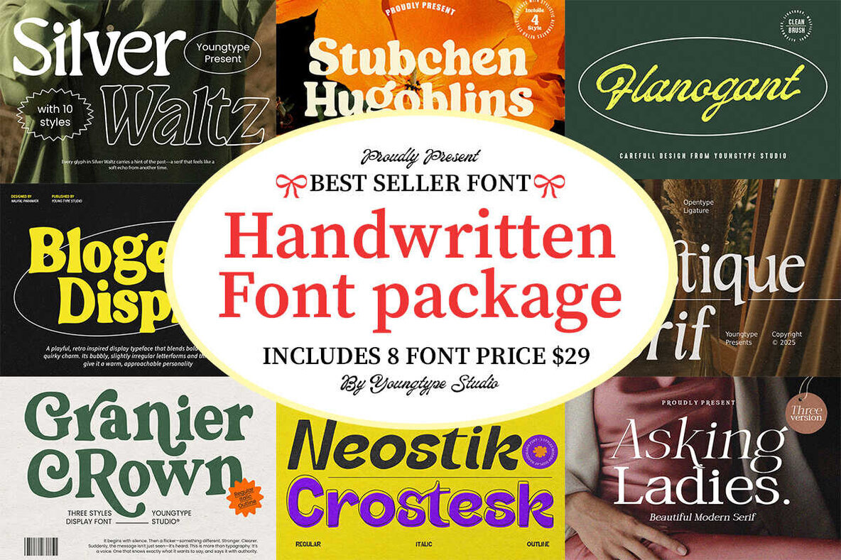 Handwritten Font Package 1