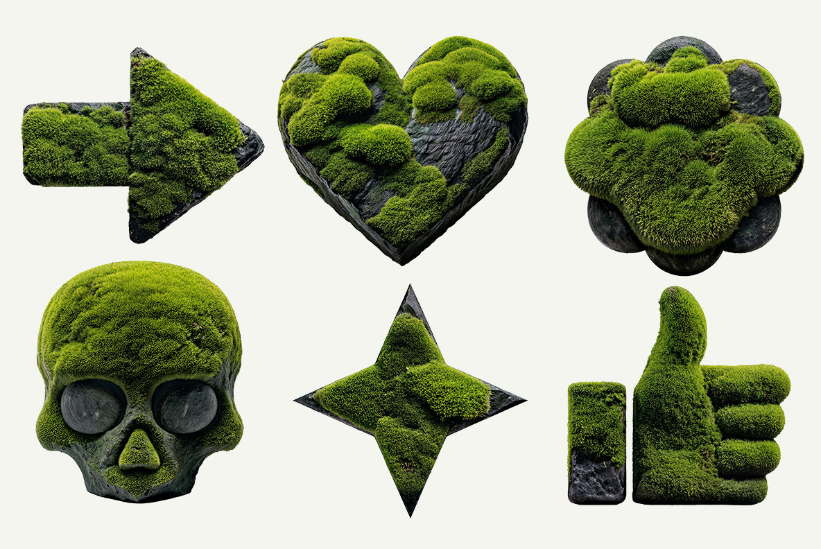 Moss on Rock SVG 9