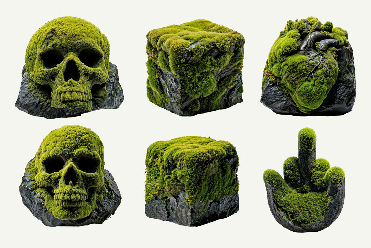 Moss on Rock SVG 15