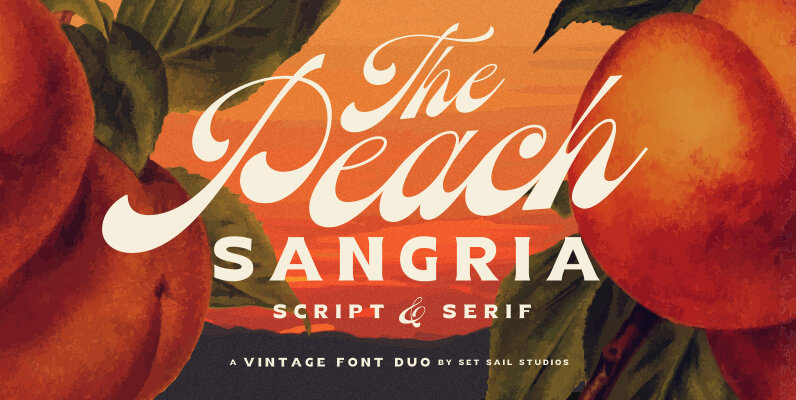 Peach Sangria Font Duo