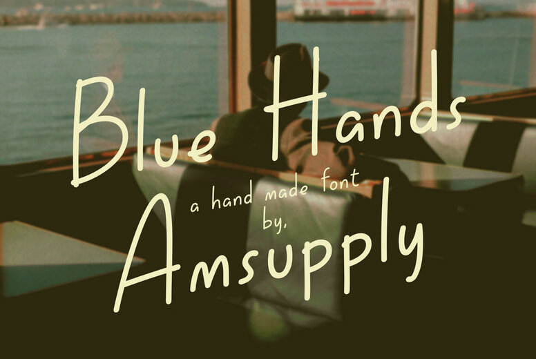 Blue Hands Font