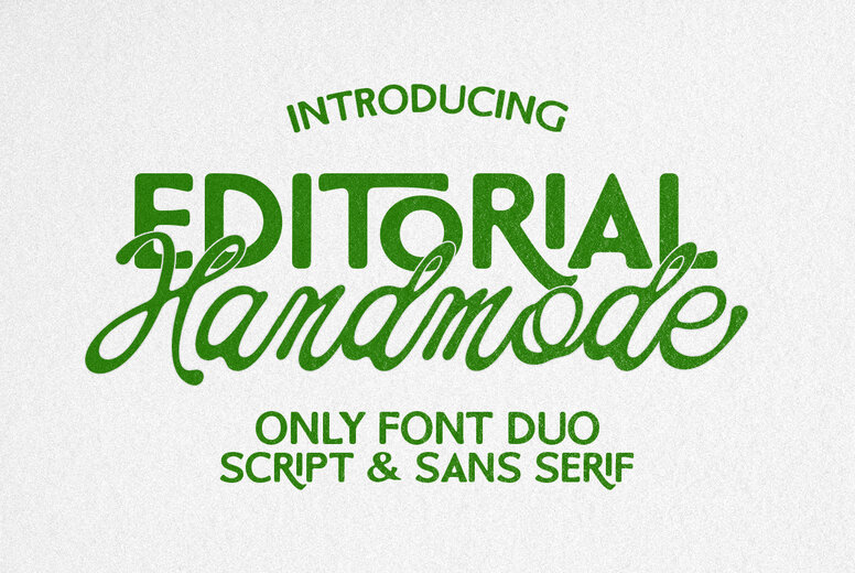 Handmode Editorial Font