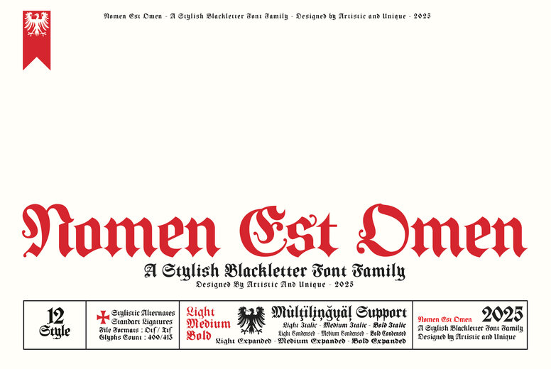 Nomen Est Omen Font