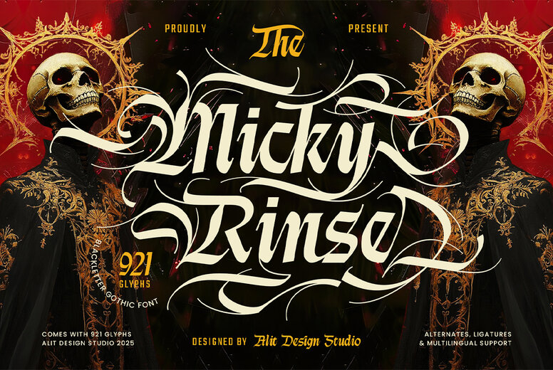 Micky Rinse Font
