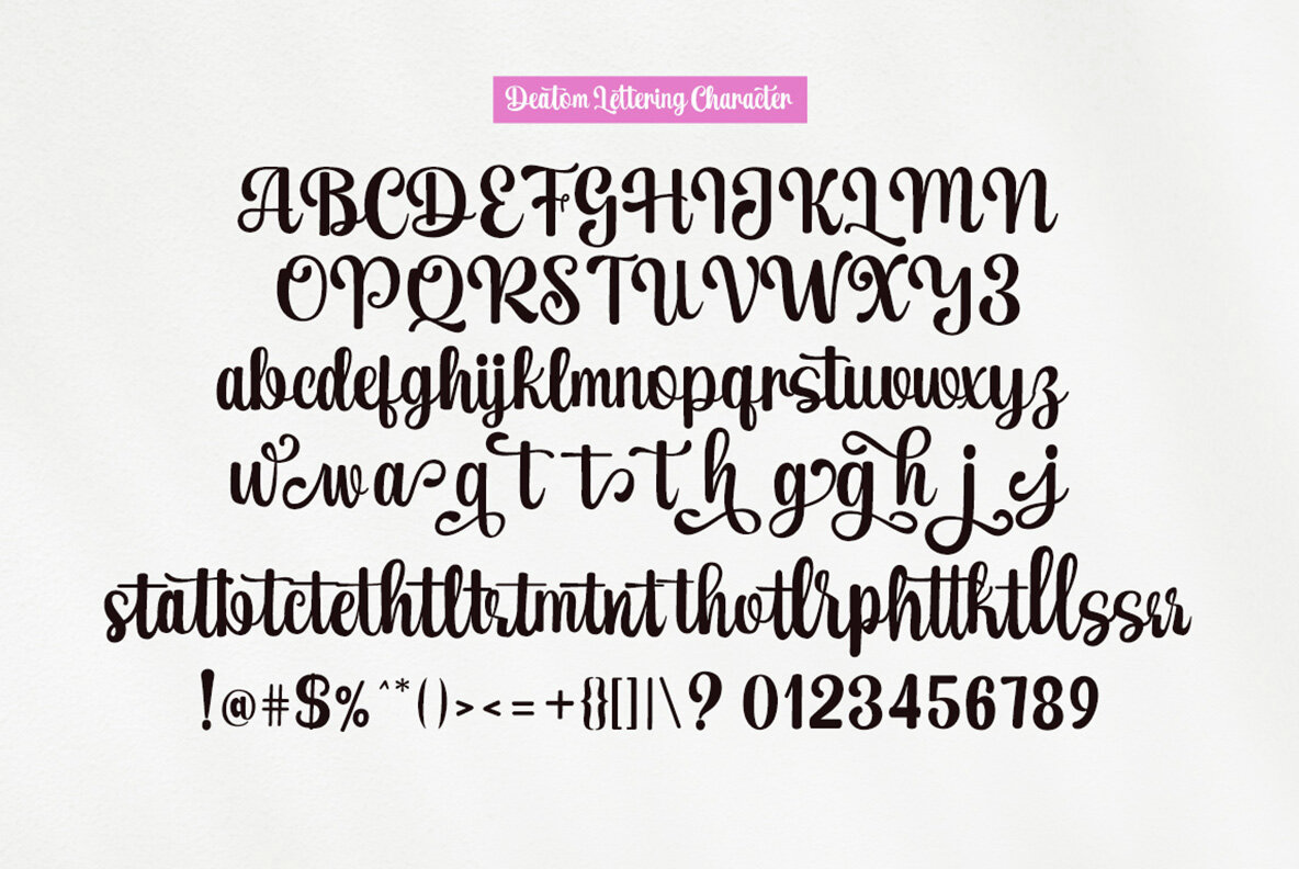 Deatom Lettering 10