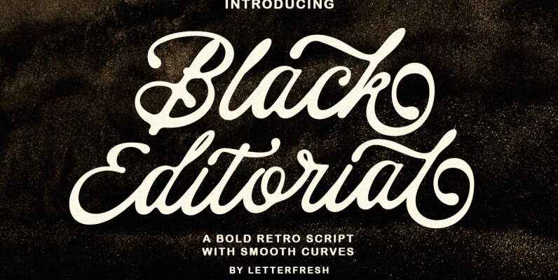 Black Editorial Script