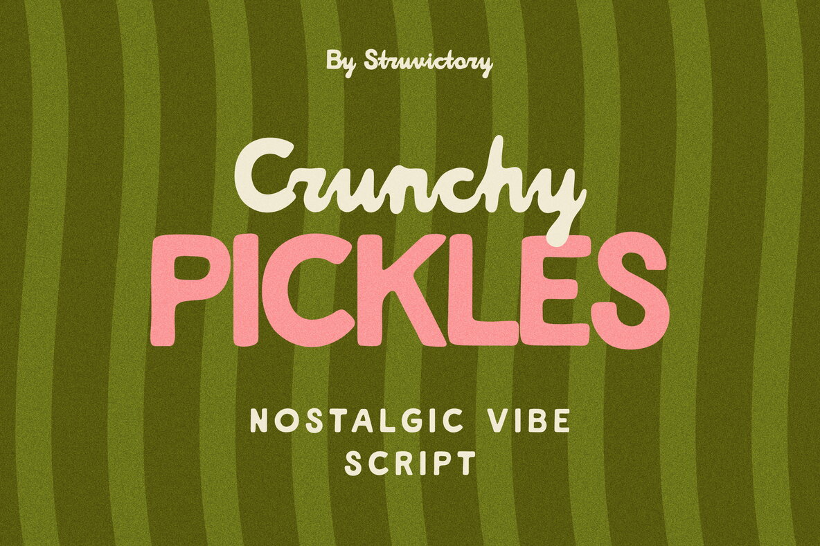 Crunchy Pickles Font - Fontpath