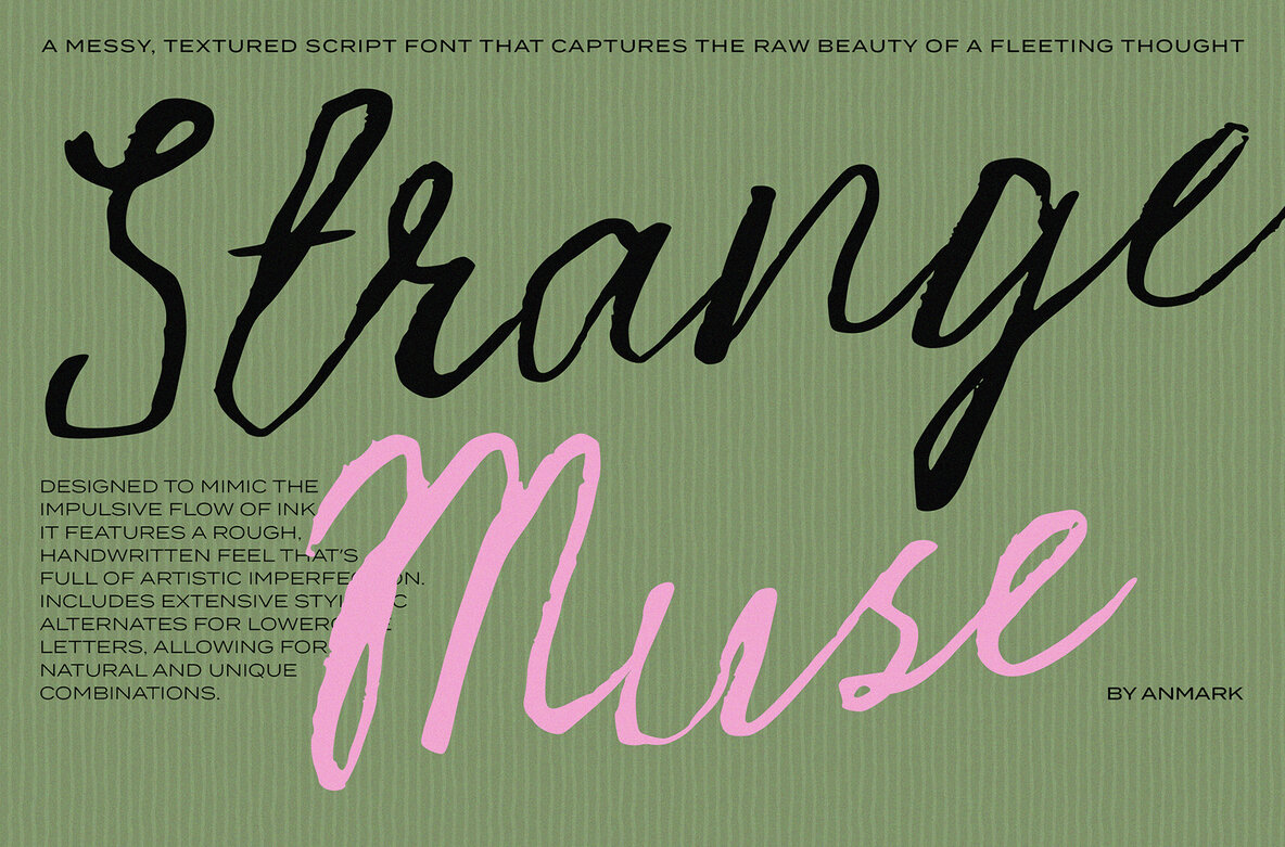 Strange Muse Messy Font - FontPath