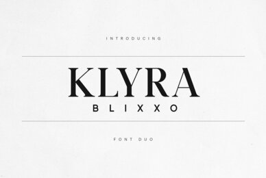 Klyra  Blixxo Font Duo