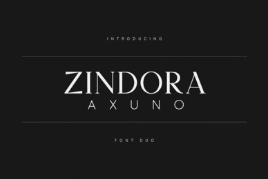 Zindora  Axuno Font Duo