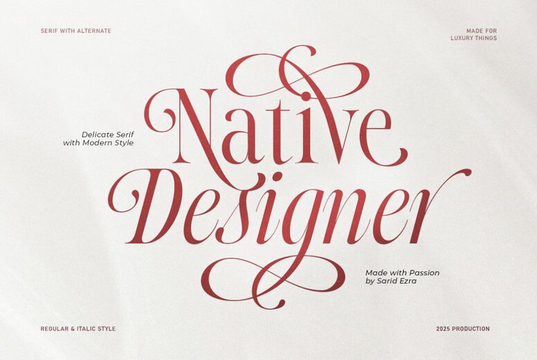 Native Designer Font