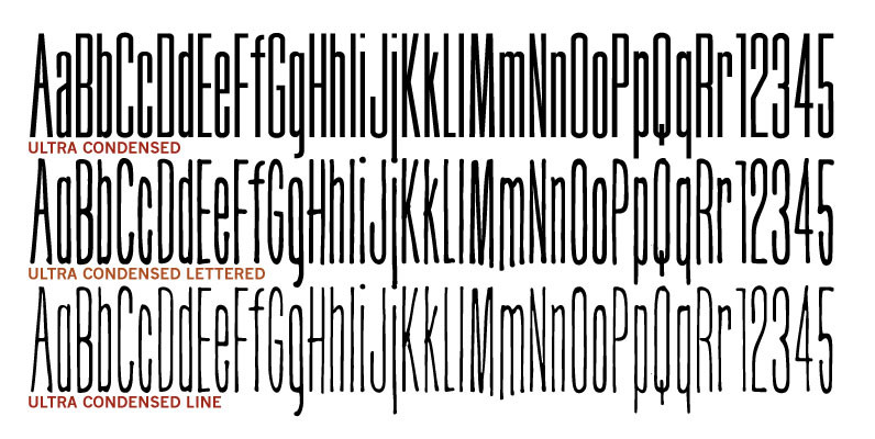 Ultra Condensed Family
