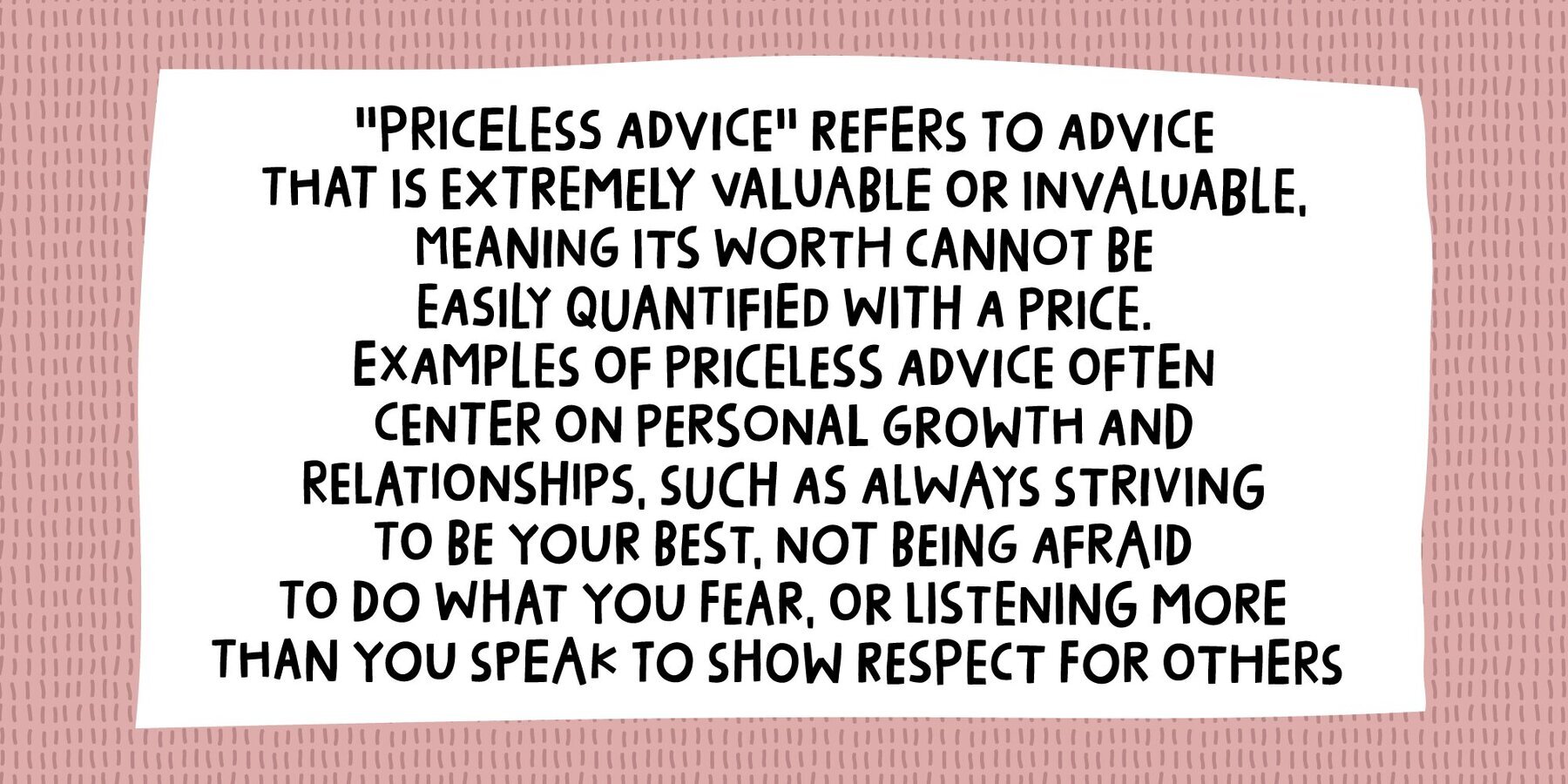Priceless Advice 3