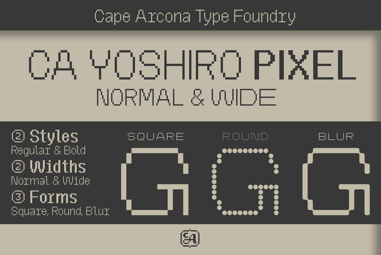 Bitmap & Pixel Fonts - YouWorkForThem