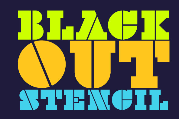 Black Out Stencil Black Out Stencil