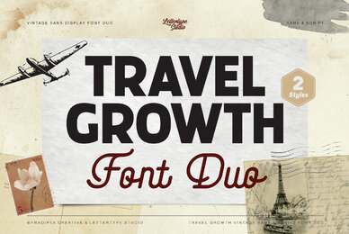 Travel Growth Font Duo