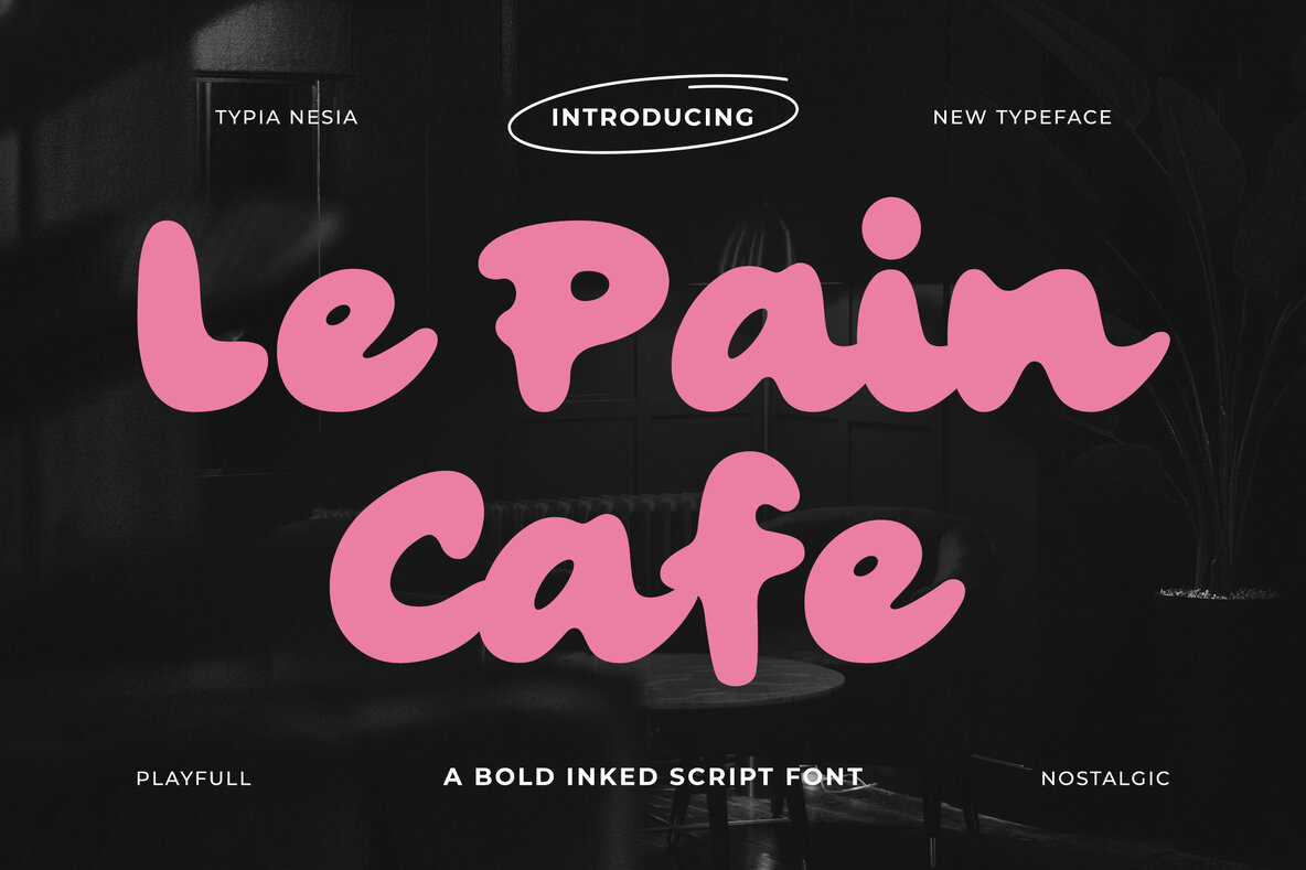 Pain Script Font Le Pain cafe Font - Fontpath
