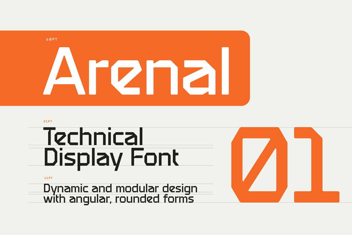 Tonal Rendered Font Arenal Font - Fontpath