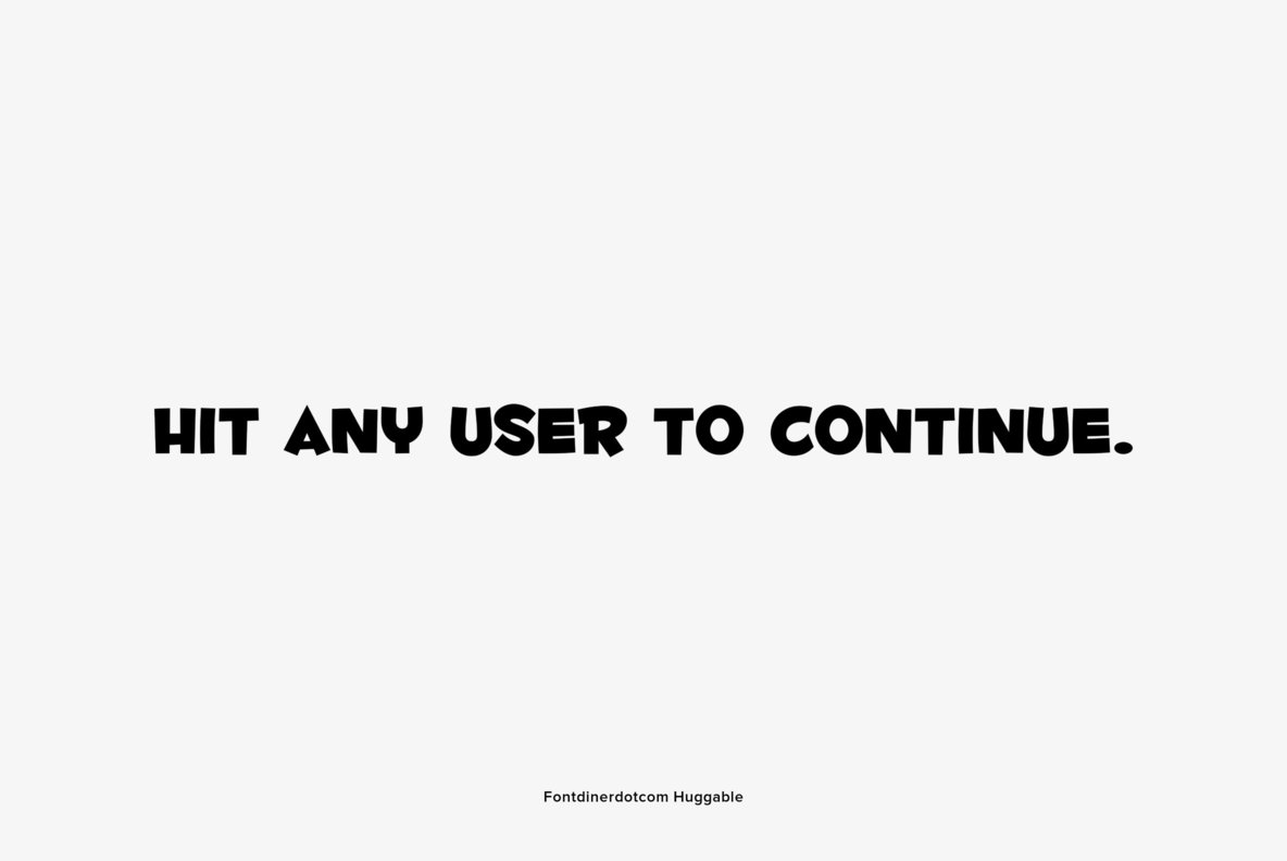 Fontdinerdotcom Huggable 8