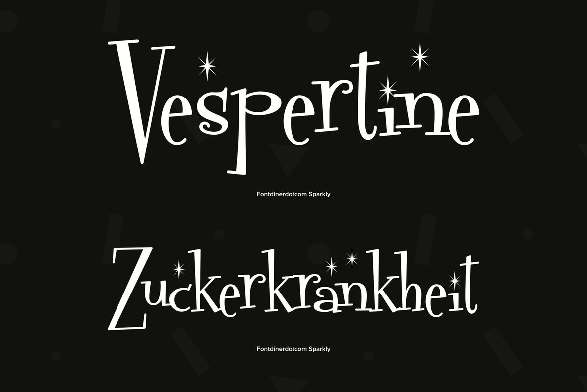 Fontdinerdotcom Sparkly 3