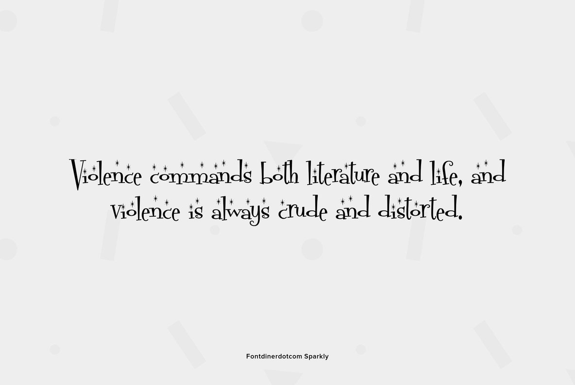 Fontdinerdotcom Sparkly 8