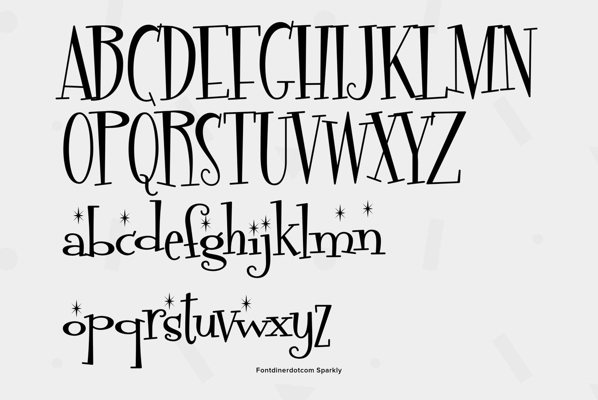 Fontdinerdotcom Sparkly 9