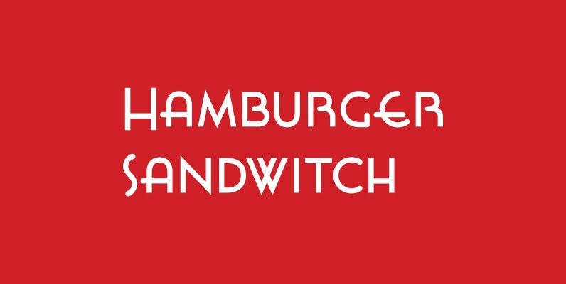 Hamburger Sandwitch