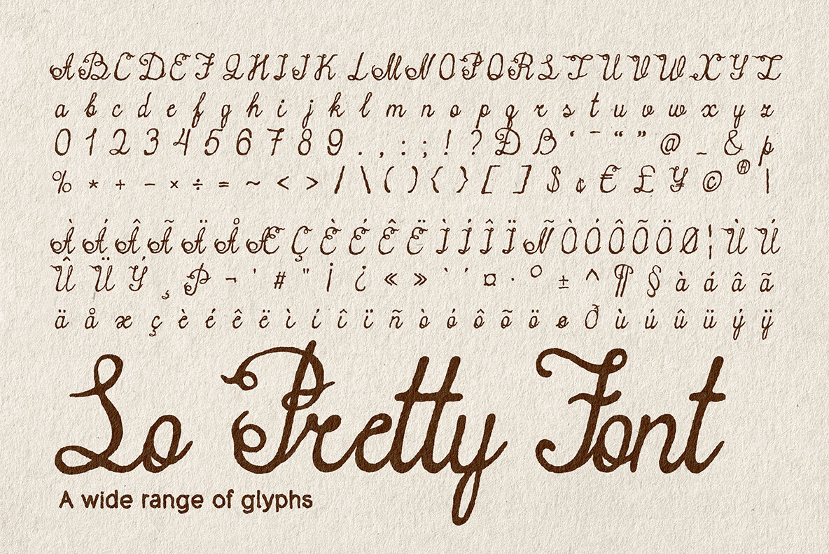 So Pretty Font - YouWorkForThem