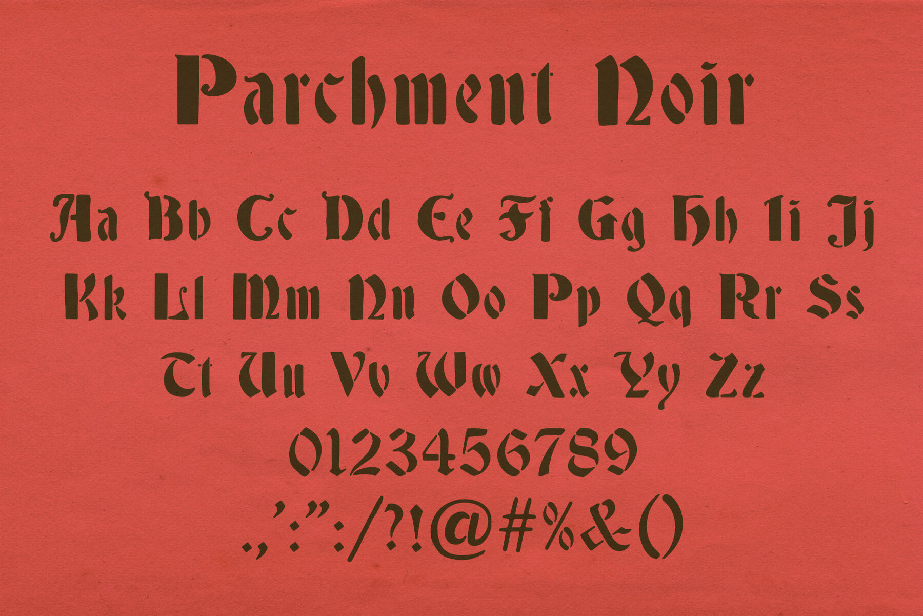 Parchment Typeface Parchment Noir Font - YouWorkForThem