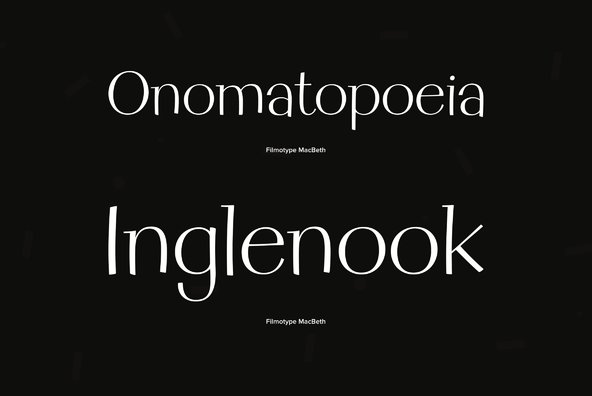 Filmotype MacBeth Filmotype MacBeth