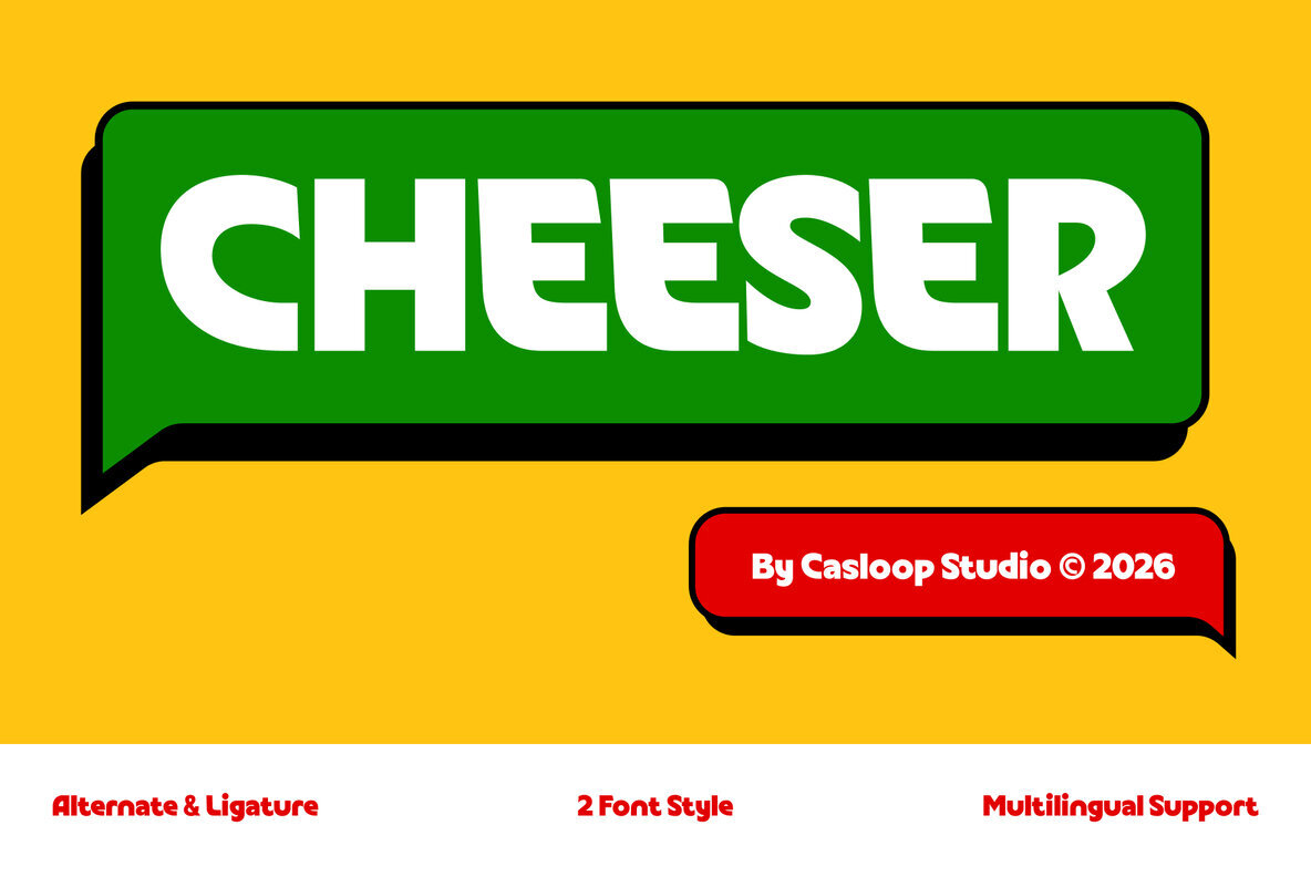 Cheeser Font - YouWorkForThem