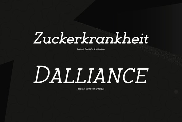 Backtalk Serif Backtalk Serif