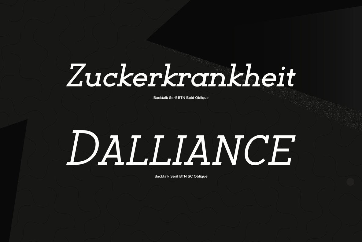 Backtalk Serif Backtalk Serif