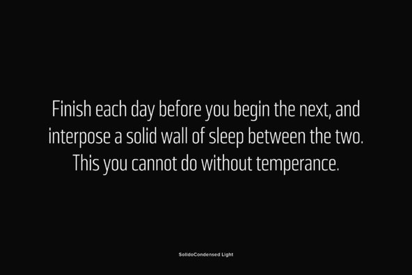 Solido Condensed Solido Condensed