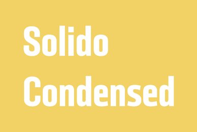 Solido Condensed