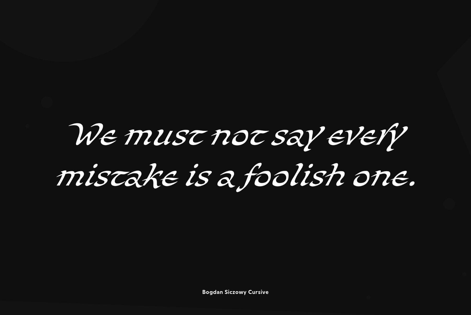 Bogdan Siczowy Cursive 4