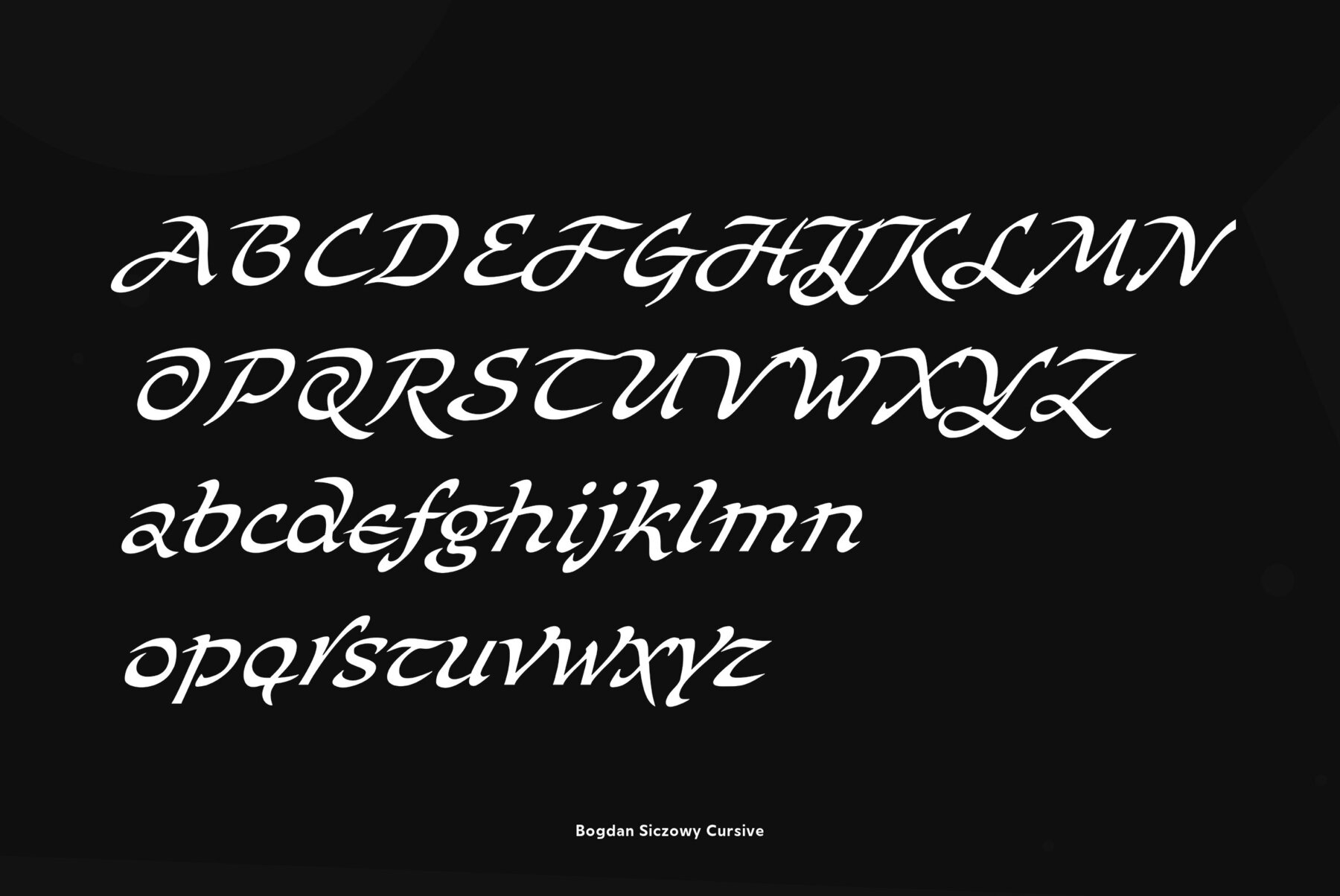 Bogdan Siczowy Cursive 8