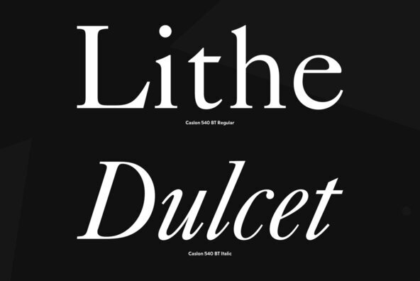 Caslon 540 Caslon 540
