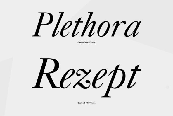 Caslon 540 Caslon 540
